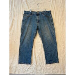 CE Schmidt Workwear Mens Blue Straight Leg Denim Jeans 42x32 #2007